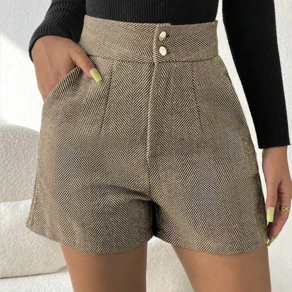 Brand new brown dress shorts size small